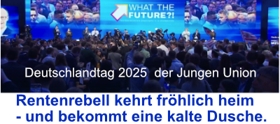 Rentenrebell kehrt fröhlich heim  – und bekommt eine kalte Dusche.